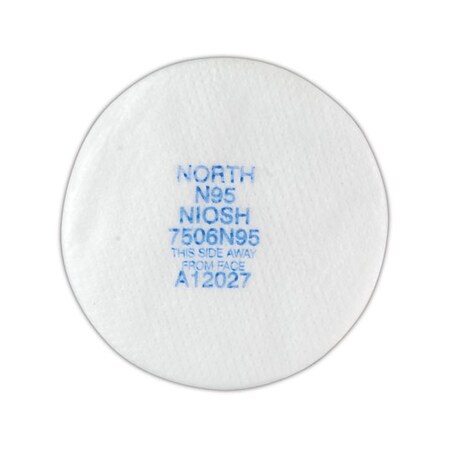 North By Honeywell North By Honeywell 7506N95 Non-Oil Particulate N95 Filter, 7506N95